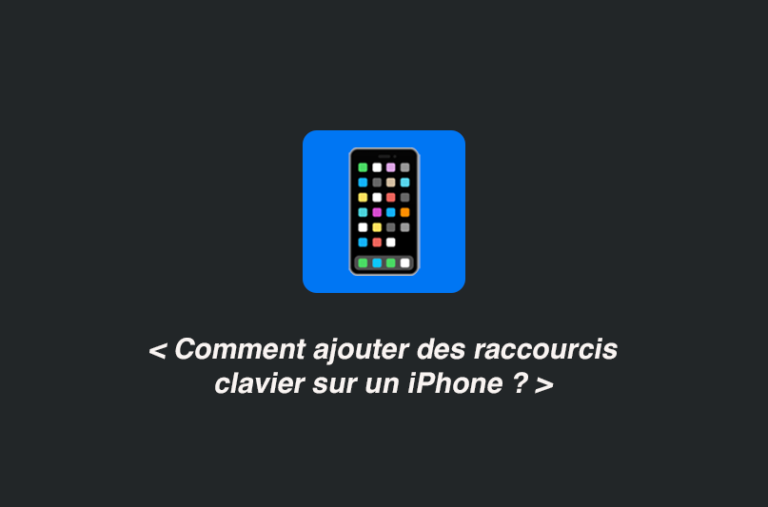 comment ajouter un raccourci sur iphone